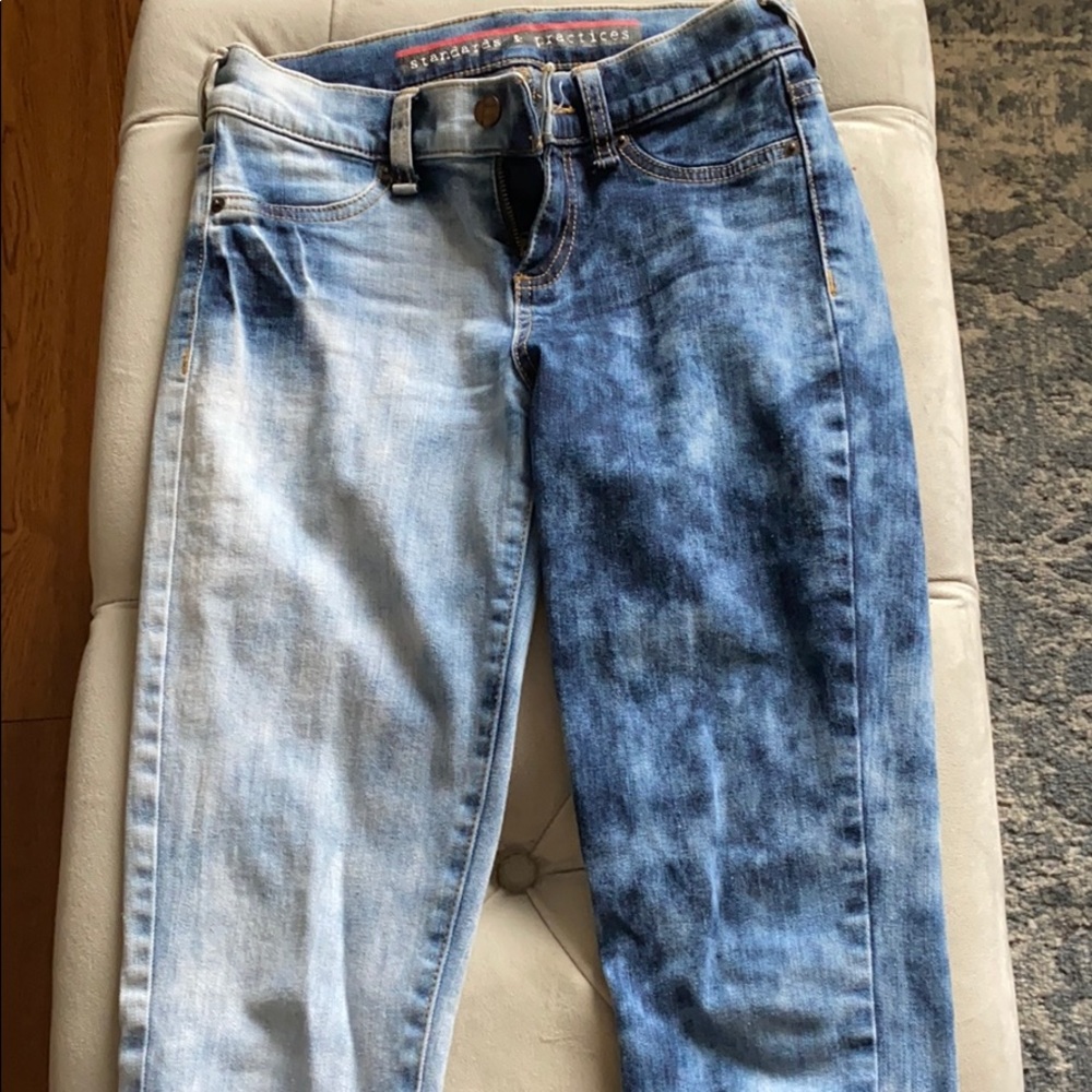 Two tone jeans